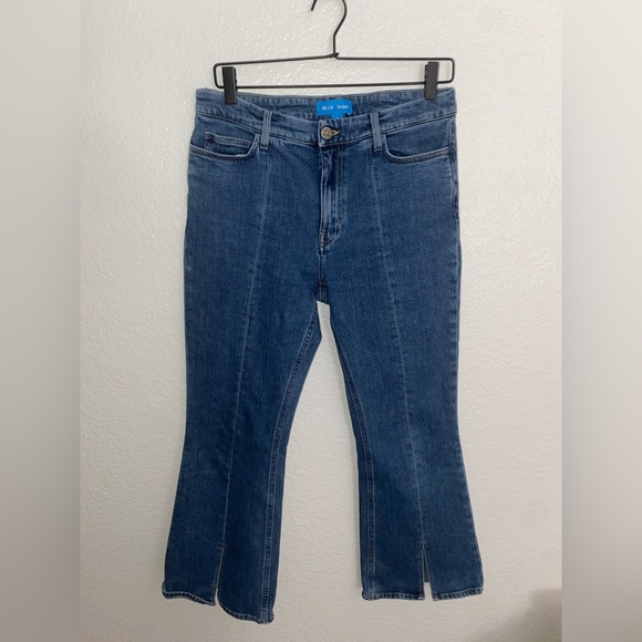 ☀️SOLD☀️ M.i.h Marty High Rise Cropped Flare Jean Front Split 29 (fits like 27) - Picture 2 of 8